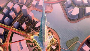 برج 1000متری در عربستان