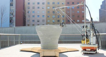 چاپ ساختمان‌های بزرگ توسط ارتش ربات‌ها