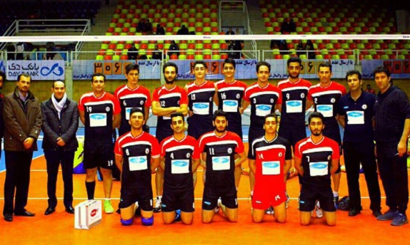 راستا وین حامی تیم شاهین در مسابقات سوپر لیگ والیبال