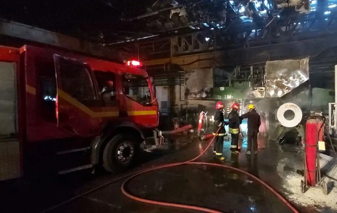 مهار حریق در کارخانه نورد آلومینیوم اراک